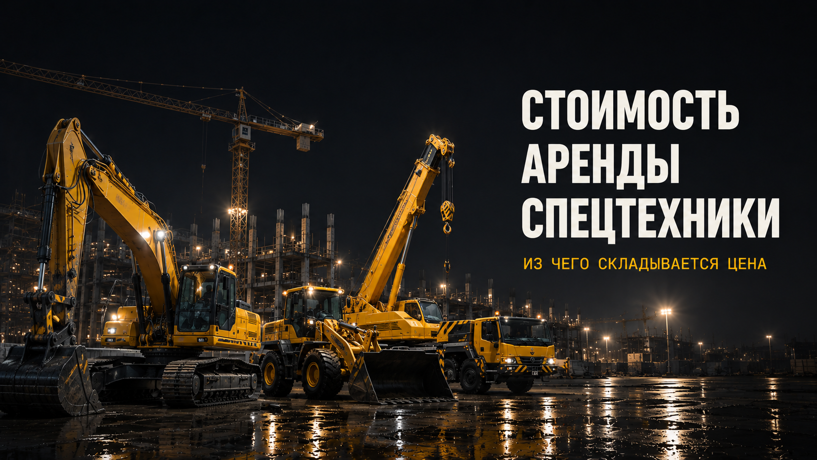 Стоимость аренды спецтехники: из чего складывается цена и как сэкономить