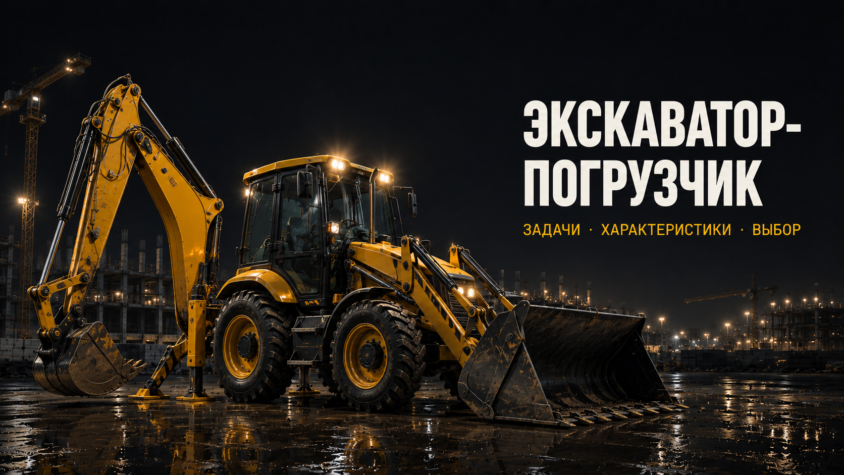 Экскаватор-погрузчик: полный разбор для заказчика — задачи, характеристики, выбор