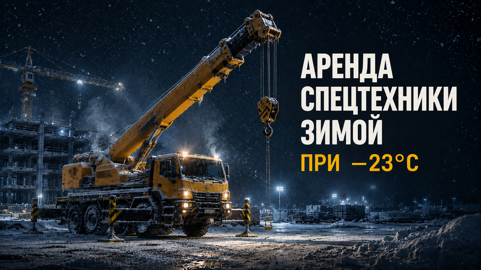 Аренда спецтехники зимой в Пермском крае: работаем до −23°C