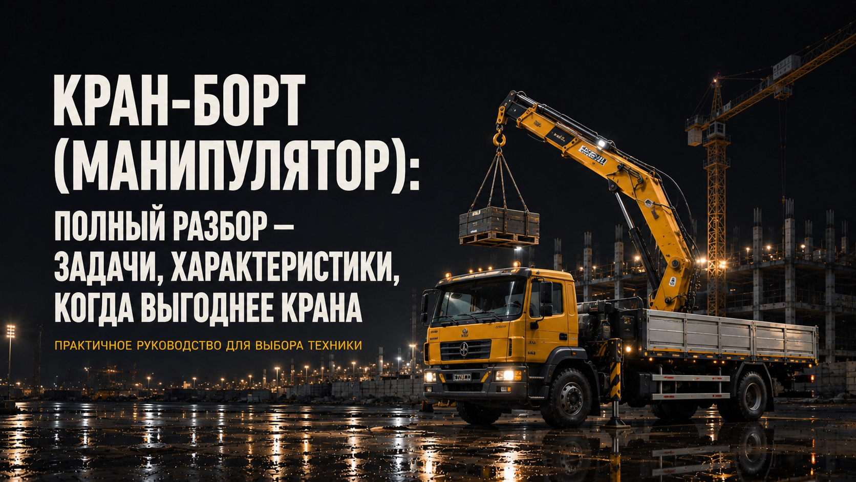 Кран-борт (манипулятор): полный разбор — задачи, характеристики, когда выгоднее крана
