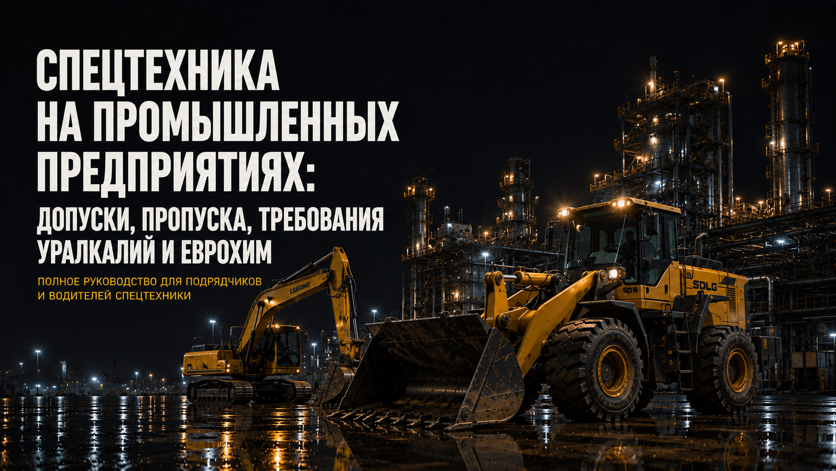 Спецтехника на промышленных предприятиях: допуски, пропуска, требования Уралкалий и Еврохим